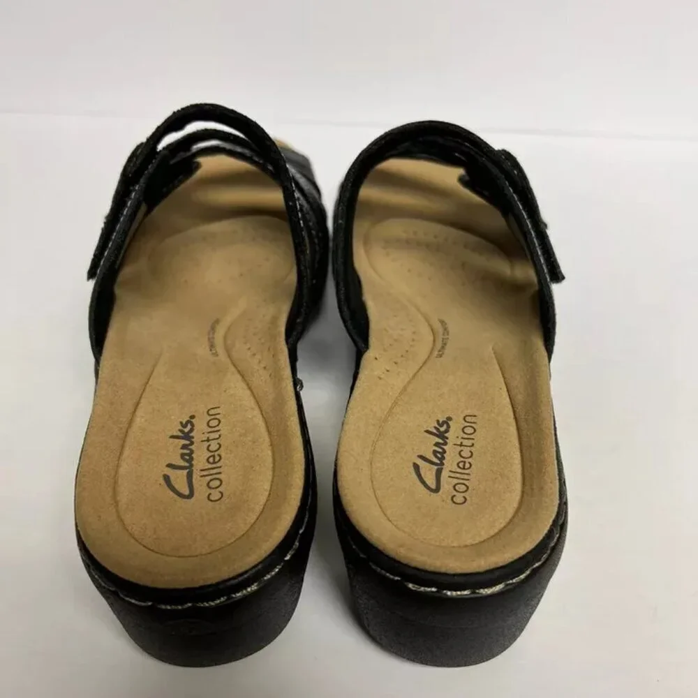 Clarks Womens Merliah Karli Sandal Black Size 9.5 M